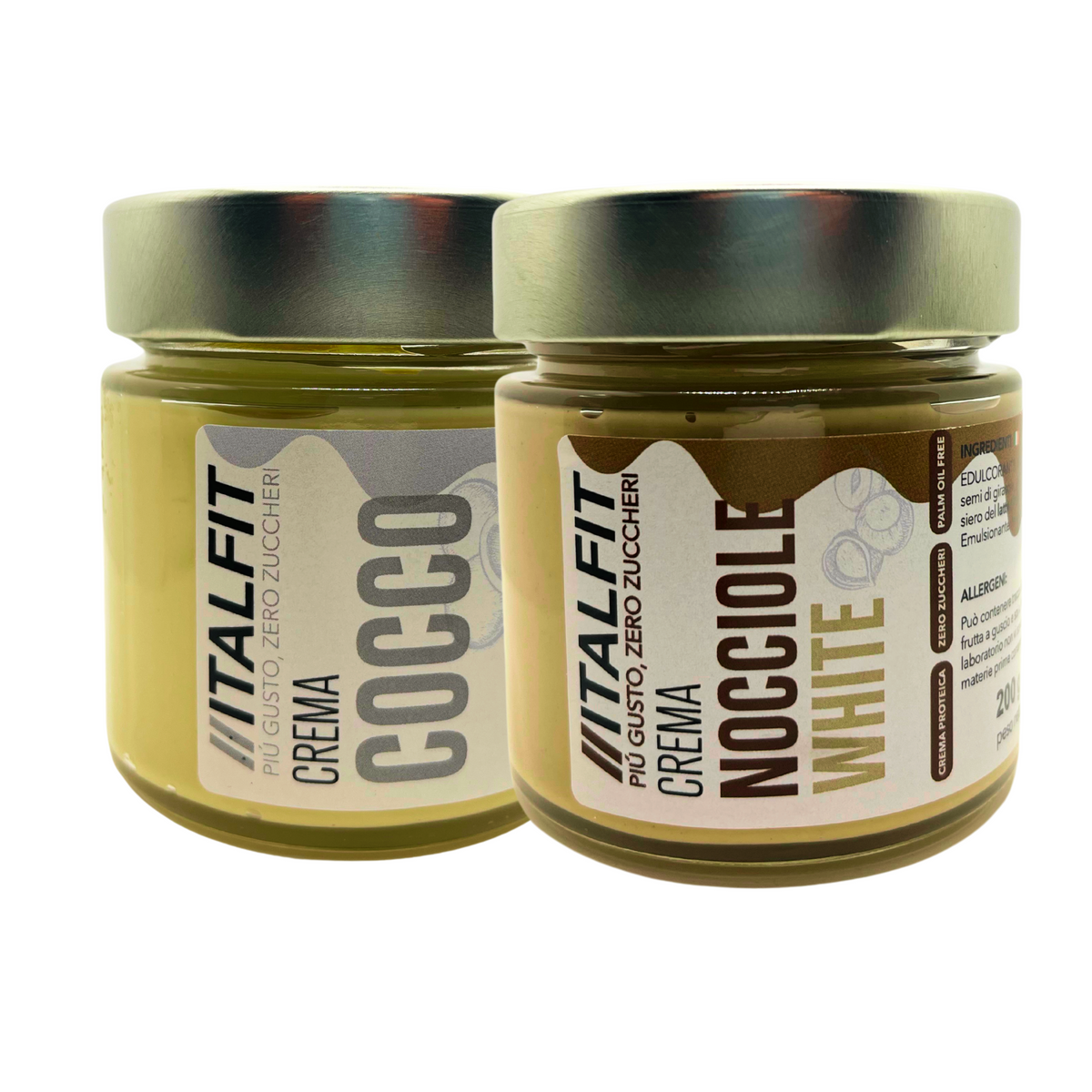 BOX 2 GUSTI COCCO + NOCCIOLA WHITE 200g X 2