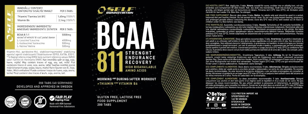 BCAA 811 - 200 CAPSULE