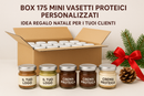 Box 175 Mini Vasetti di creme Proteiche Personalizzati – Idea Regalo per i tuoi clienti